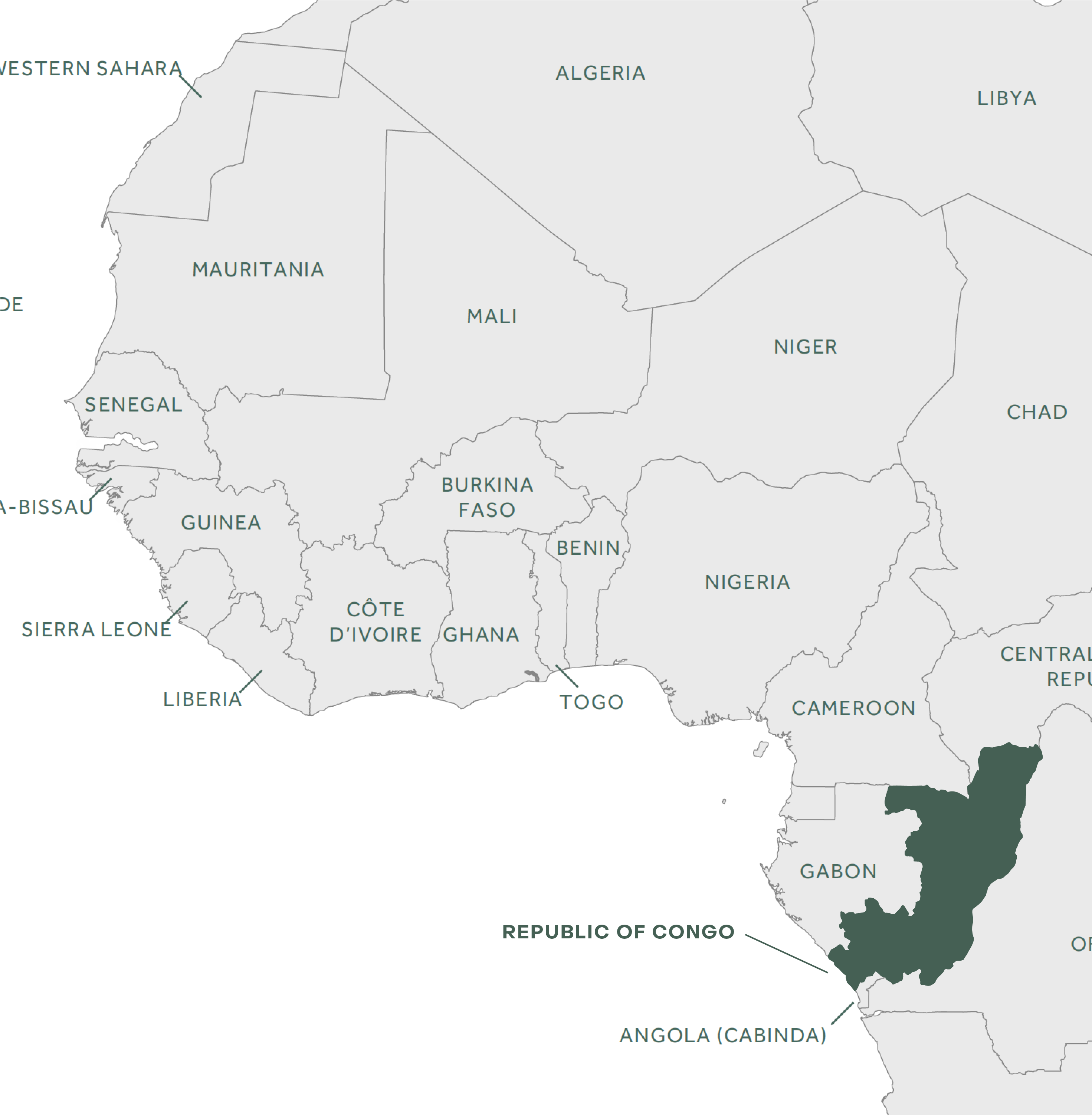 Republic of Congo map