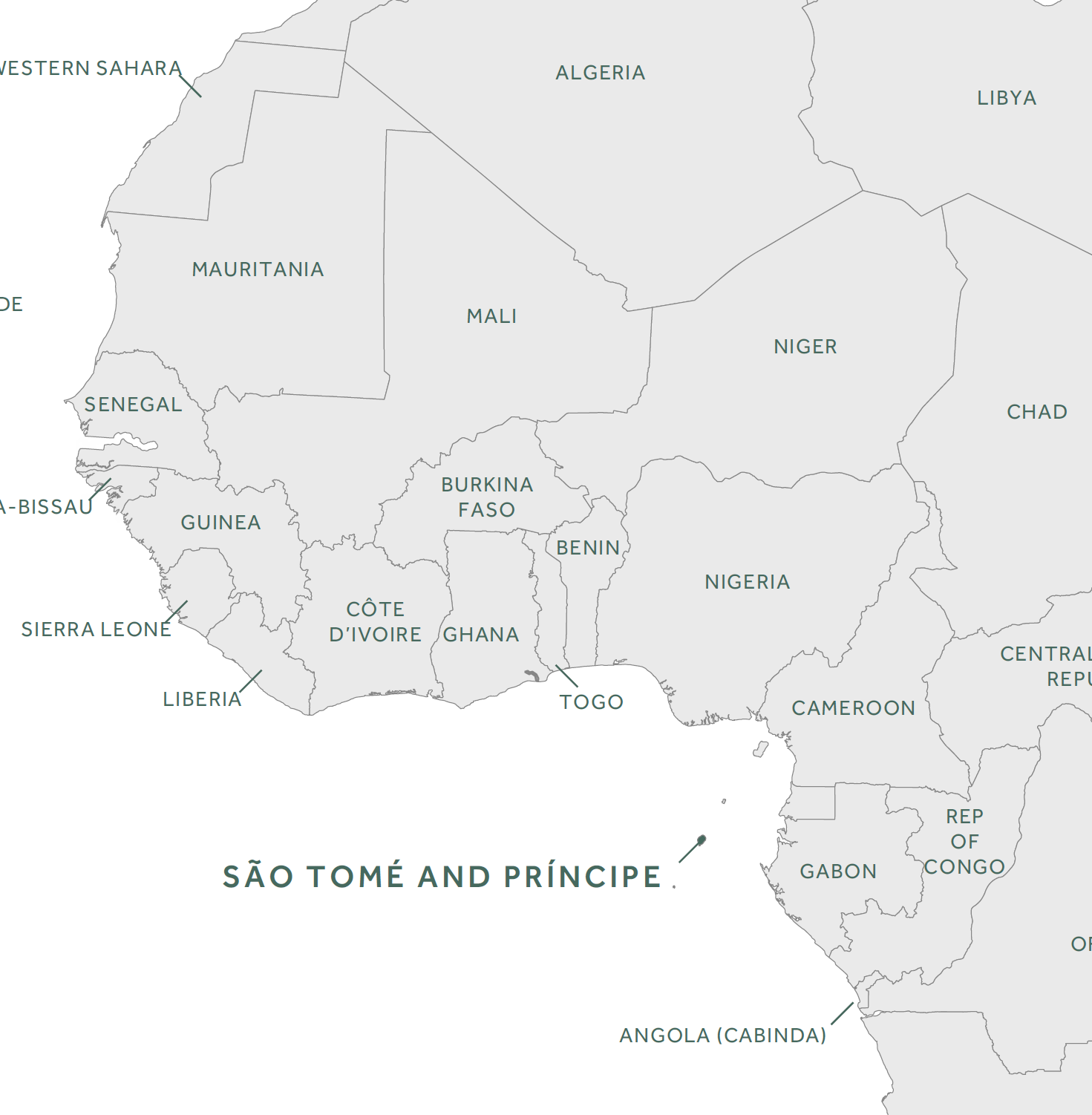 São Tomé & Príncipe map
