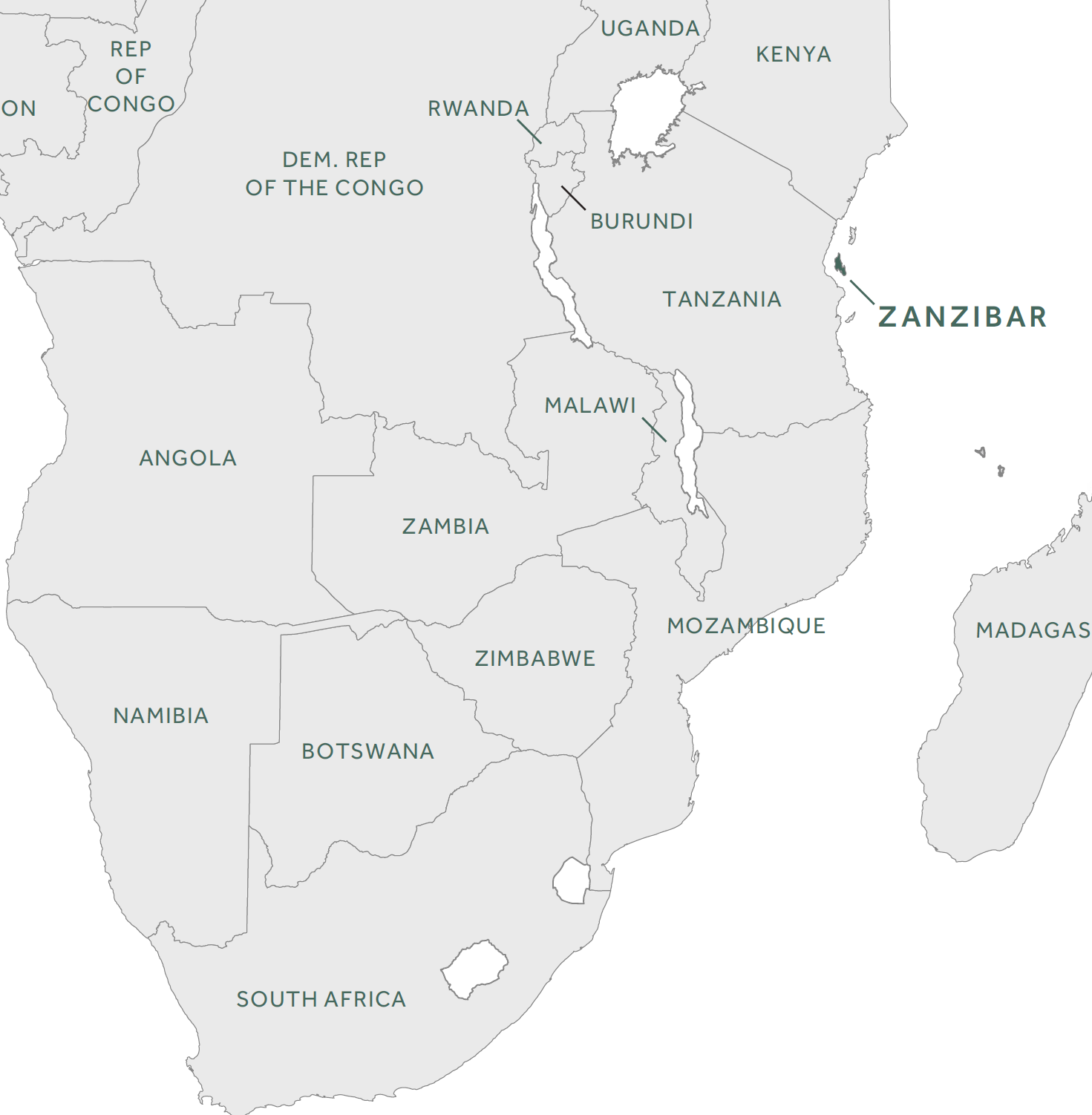 Zanzibar map