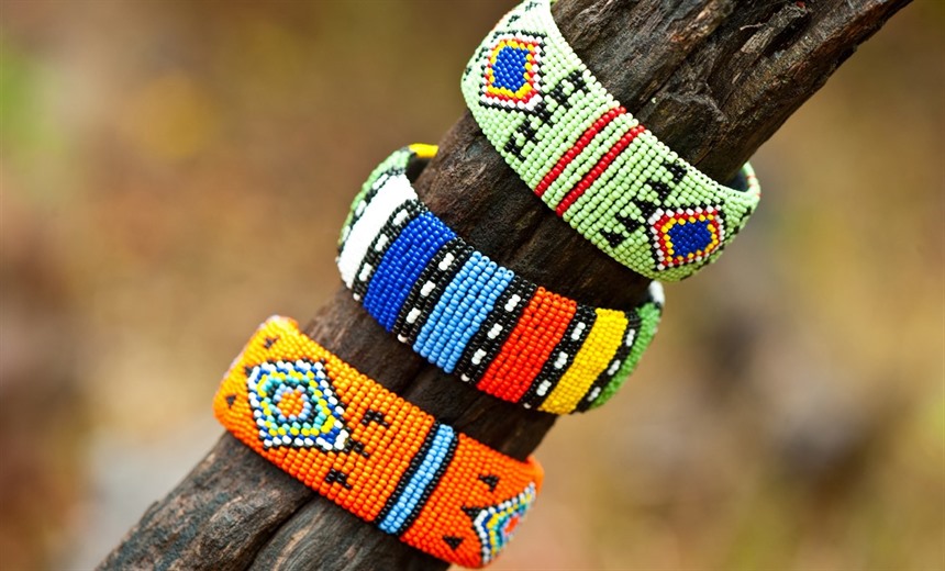 Traditional Zulu beaded jewellery