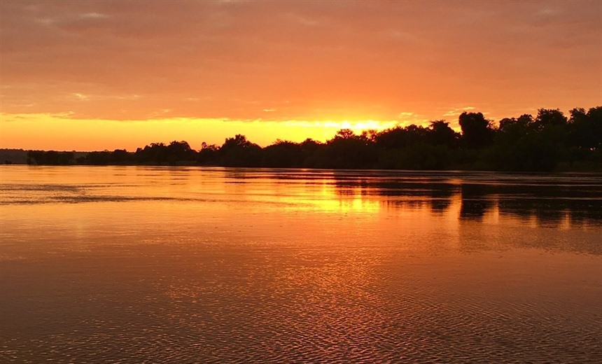 Sunset on Zambezi River