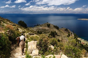 Lake Titicaca in Bolivia