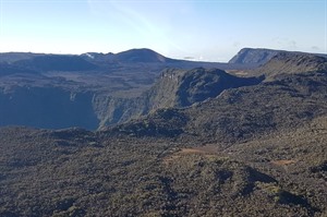 Helicopter flight over Reunion Island 4