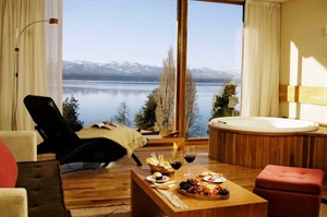 Suite and views from Design Suites Bariloche