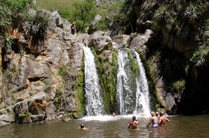 Waterfall near Estancia Los Potreros