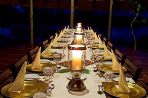 Kwando Lagoon Camp Dinners
