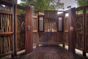 Kwando Lebala Camp Outdoor Shower
