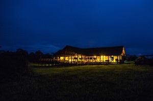 Mboko Camp at night