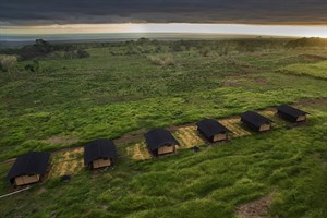 Magic Galapagos Tented Camp by drone