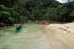 Kayaking is a popular pursuit around the lodge