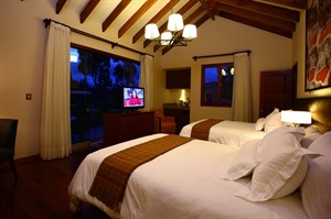 Andean cottage room