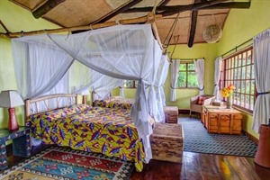 Bedroom at Virunga Lodge