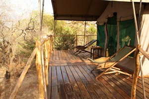 Viewing deck at Selous Impala Camp