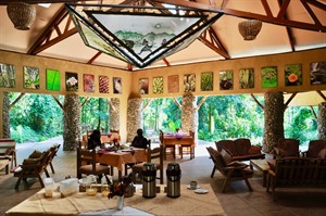 Breakfast area at Equator Lodge
