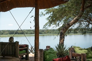 Sublime river view from the lodge