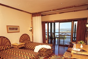 Twin Room at Mweya Safari Lodge