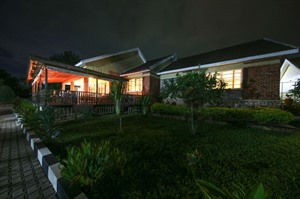 Papyrus Guest House at night