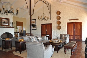 Lounge area at Bumi Hills Safari Lodge