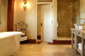 Villa Suite Bathroom  at Franschhoek Country House & Villas