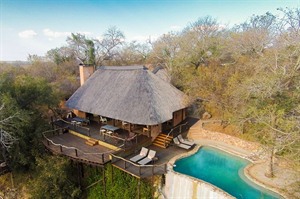 Aerial view of Garonga Safari Camp