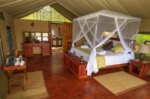 Bedroom at Gorges lodge