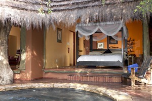 Bedroom of Jaci's Safari Lodge