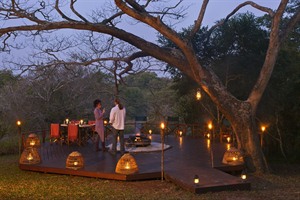 Romantic dining at Kosi Forest Lodge