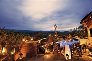 Romantic restuarant at Madikwe Safari Lodge