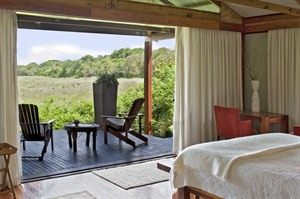 Makakatana Bay Lodge Bedroom views