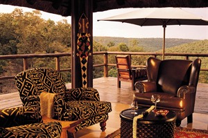 Makweti Safari Lodge Lounge area with views