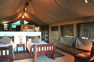 Twin Room of The Hide Safari Camp