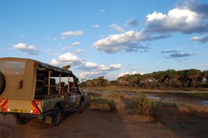Elephant Camp 4-wheel drive vehicle for game drives