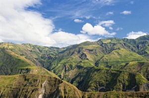 The Andes range in Ecuador