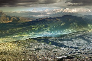 Quito with Cotopaxi Volcano