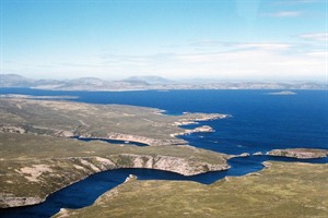 Ariel view, Falkland Islands