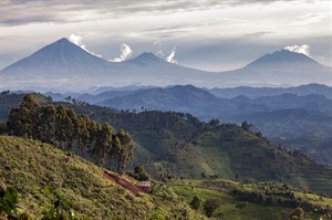 Rural landscape near PNV, Rwanda